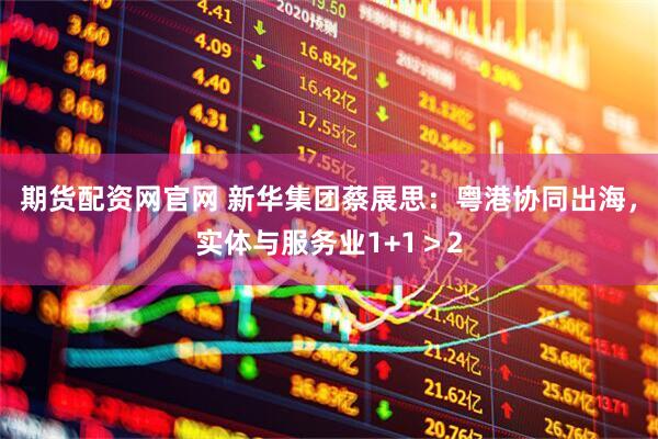 期货配资网官网 新华集团蔡展思：粤港协同出海，实体与服务业1+1＞2
